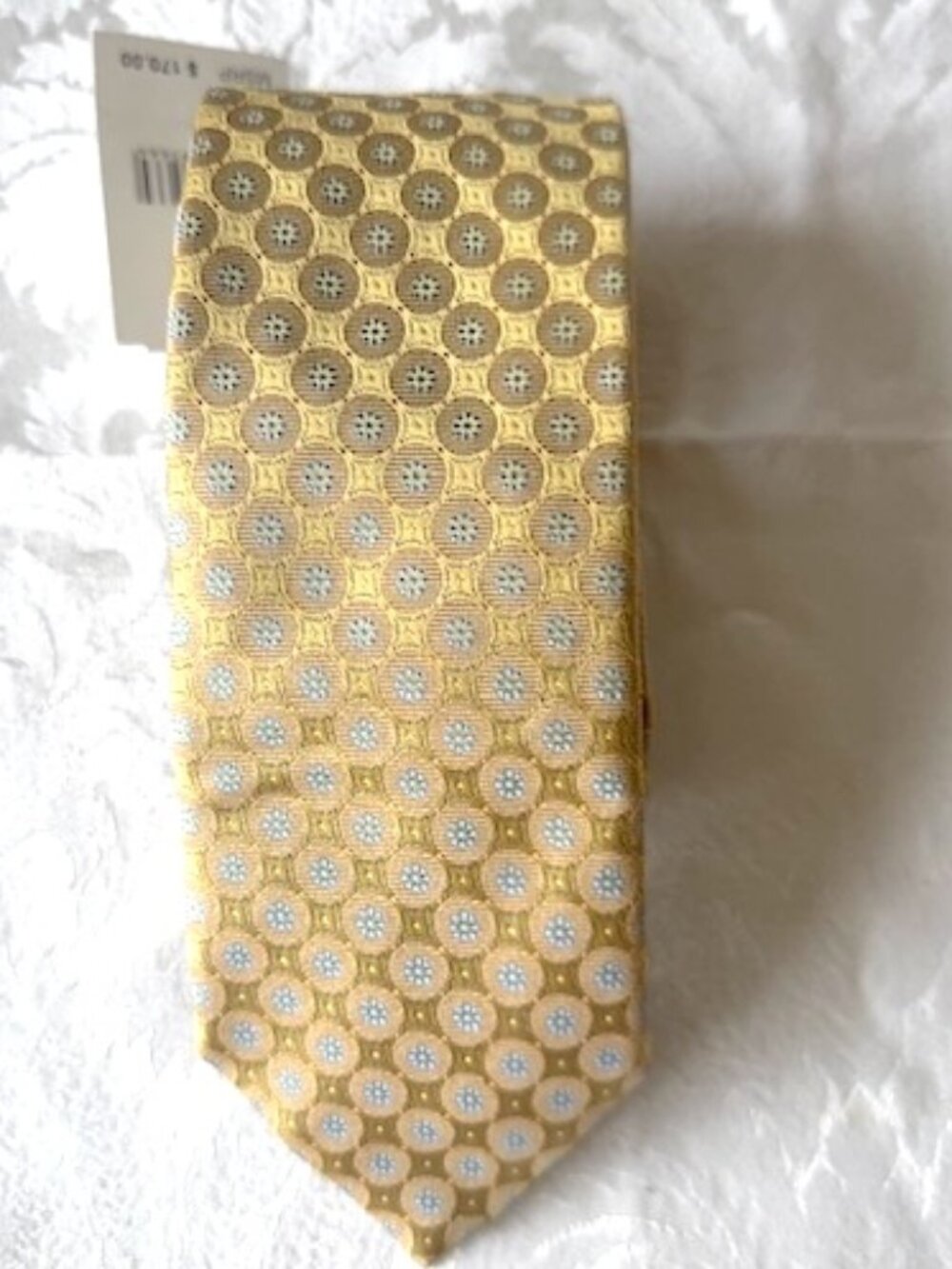 Eton Patterned Print Silk Tie